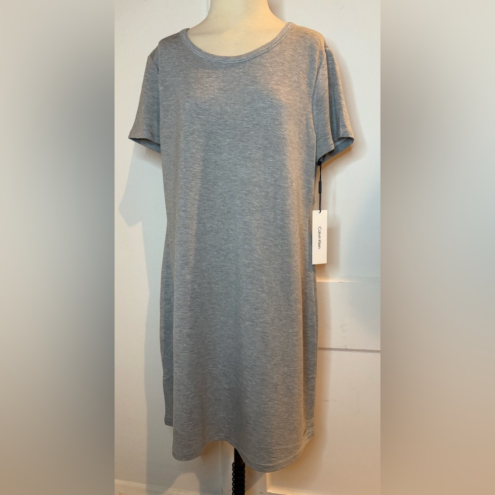 Calvin Klein grey t-shirt dress